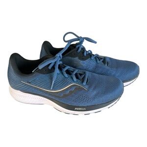 Saucony Storm Frost Ride 14 Blue and Black Men's Sneakers Size 10.5